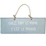 Pancarte dcorative en bois Chez Papy et Mamy