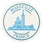 Boite de 6 sous-verres Marseille