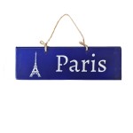 Pancarte dcorative en bois Paris