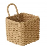 Petite Corbeille  suspendre en fibre de papier tresse Beige