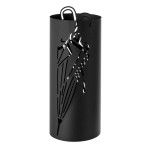 Porte Parapluies cylindrique en métal noir 48.5 cm