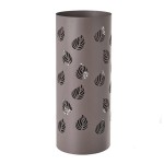 Porte Parapluies cylindrique en métal gris 49 cm