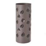 Porte Parapluies cylindrique en mtal gris 49 cm