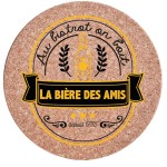 Dessous de plat en lige aimant - La bire des amis