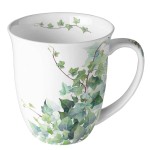 Mug en Porcelaine fine - Lierre hedera blanc