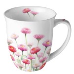 Mug en Porcelaine fine - pquerettes roses