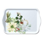 Petit Plateau Rectangulaire  Poinsettia Blanc