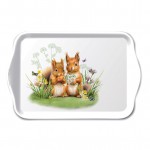 Petit Plateau Rectangulaire  Couple dcureuils