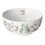 Bol en porcelaine fine d�cor nature hivernale 0,40 L