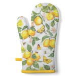 Gant de cuisine citron et papillons 30 � 18 cm