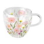 Tasse � Th� Double Paroi � Fleurs Sauvages