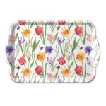 Mini plateau fleurs printanires et abeilles