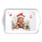 Mini-plateau en m�lamine Ourson de No�l