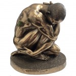 Figurine Homme nu bronze en rsine 11 cm