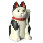 Maneki Nko - Lucky Cat Japonais en rsine 10 cm