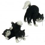 Figurine Les chats de Dubout - Les jours heureux extra Noir