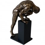Figurine Homme nu bronze en rsine 34 cm