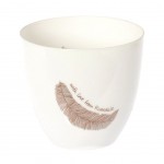 Verre dco pour Bougie Votive Plume With Love