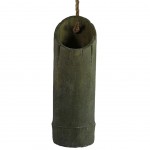 Vase en Rsine Tube de Bambou 34 x 11 cm