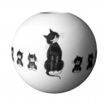 Vase Les Chats de Dubout - L'alignement 11 cm