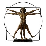 Figurine L�onard de Vinci � L�Homme de Vitruve 41 cm