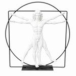 Figurine L�onard de Vinci � L�Homme de Vitruve 41 cm