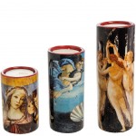 Set de 3 Bougeoirs Botticelli - Primavere - Madonna - Venere