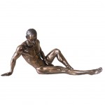 Figurine Homme nu en rsine couleur bronze