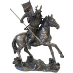 Figurine Guerrier Samoura  cheval - Veronese Design
