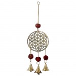 Carillon  vent Fleur de Vie et graines de Rudraksha