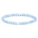 Bracelet perles d'Aigue marine 19 cm