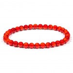 Bracelet perles de Corail Bambou 19 cm