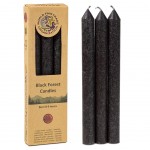 3 Bougies teintes dans la masse 21 cm - Parfumes Black Forest