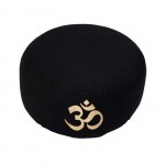 Coussin de mditation Symbole Om or brod - coton BIO