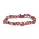 Bracelet en fragments de Quartz fraise