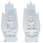 Statuettes Namaste Mudra - Mains avec Bouddhas
