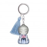 Figurine porte cls Little Buddha Charms Bleu - Sois toi-Mme