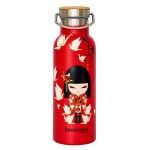 Bouteille isotherme Kimmidoll Nozomi 500 ml rouge origami