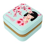 Petite bo�te � bijoux Kimmidoll Sakura bleu pastel 10 cm