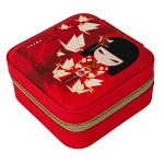 Petite bo�te � bijoux Kimmidoll Nozomi rouge 10 cm