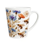 Mug Conique Abeilles et Fleurs Sauvages CBKration 320 ml