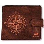 Porte monnaie Sparow 11 x 9.5 cm - Etoile nautique - marron