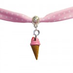 Bracelet liberty rose et glace fraise