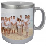 Mug argent avec PHOTO PERSONNALISEE