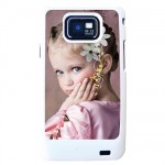 Coque Samsung S2 blanche avec PHOTO PERSONNALISEE