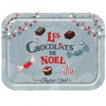 Petit plateau Les Chocolats de Nol 23.5  x 17.5 cm