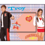 Cadre photo High school musical - Troy et Gabriella