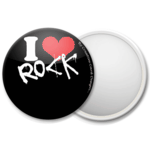 Miroir de sac I Love Rock Noir