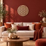 D�coration murale fleur de vie en bois ajour� 60 cm