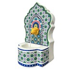 Petite fontaine d'int�rieur en gr�s mosa�que orientale 29,5 c